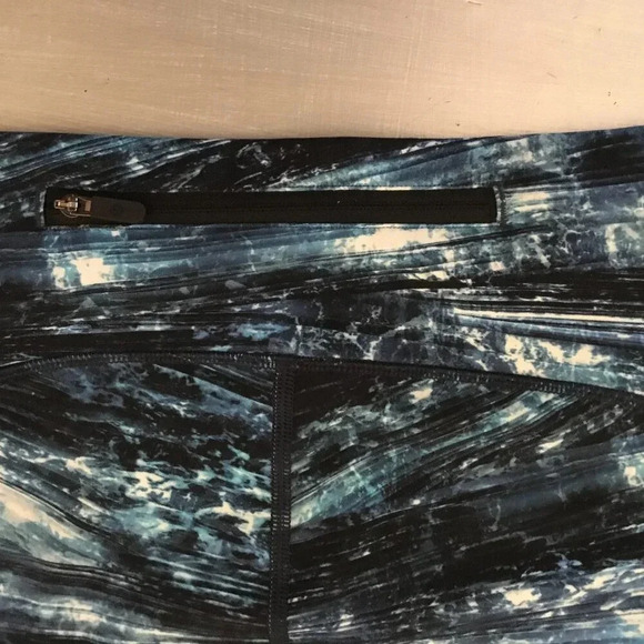 Lululemon Speed Up Crop leggings Shorelines Multi Blue lightweight  SZ 12 - Picture 11 of 16